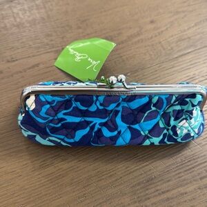 Vera Bradley Blue and Green Cosmetic Case